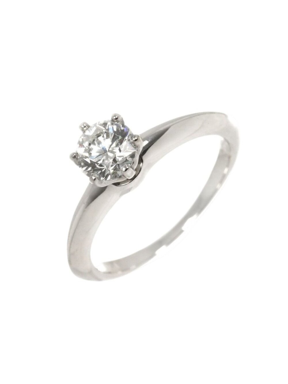Tiffany & Co Solitaire Diamond Ring Platinum